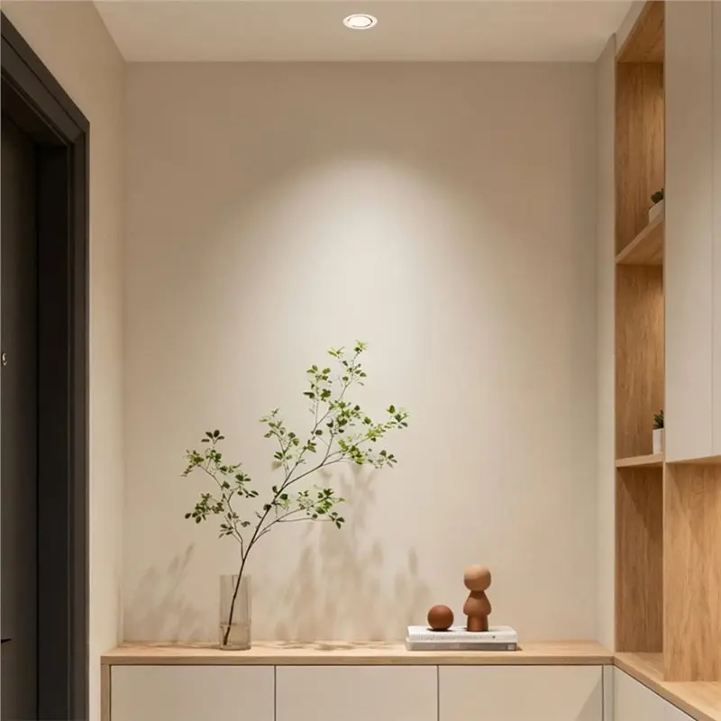 ABMR-AC 220V 15W 18W LED Spot Downlight Waterproof Round Recessed Lamp Kitchen Light Cold White B