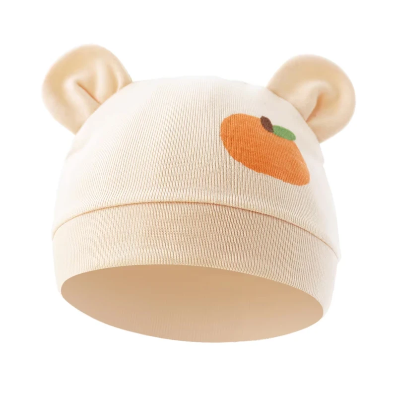قبعة الطفل للبنين والبنات الخريف آذان لطيف الوليد قبعة الرضع قبعة للأطفال لطيف الكرتون طباعة الطفل بيني الوليد الاشياء