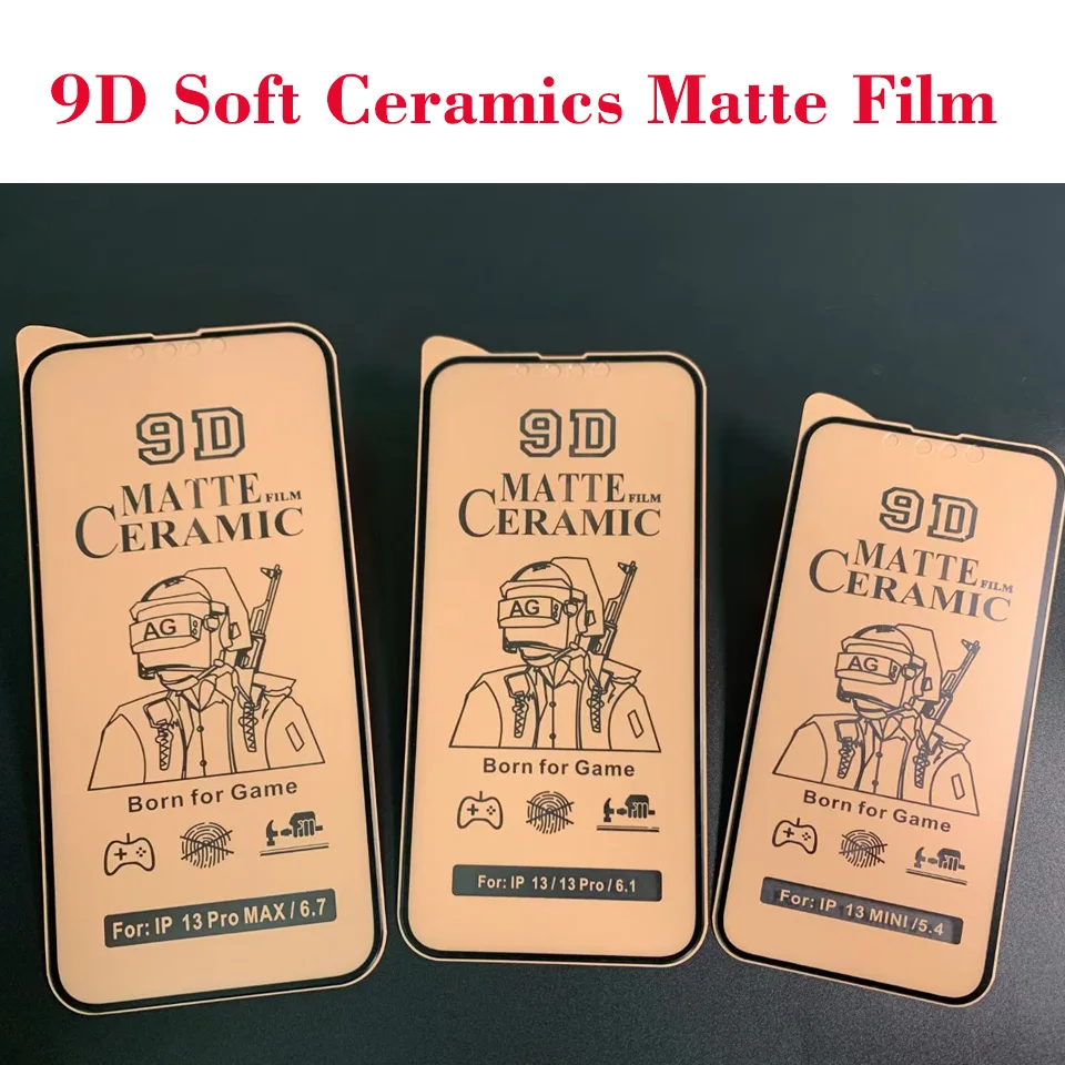 Top! 100Pcs 9D Soft Ceramics Matte Protection Film For IPhone 14 13 12 11 Pro Max XS MAX X XR 6 7 8 Screen Protector Tempered