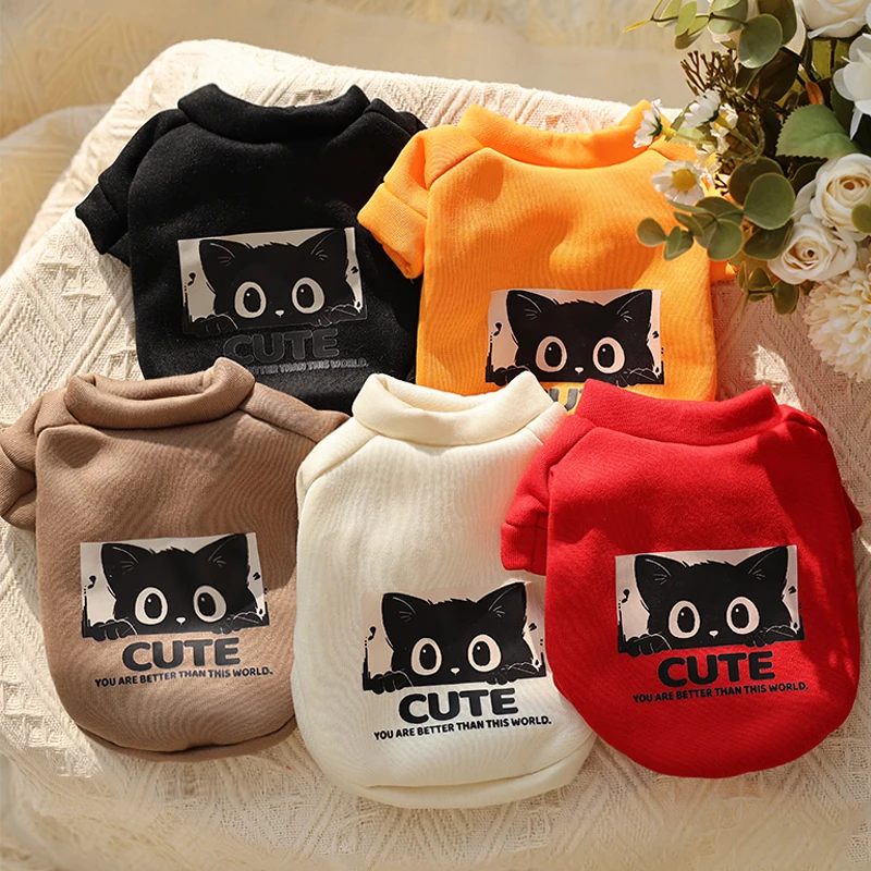 Pullover hoodie, cute cartoon kitten, foreign style, anti freezing, super thick, super cute, cute, and cute. It is a universal a