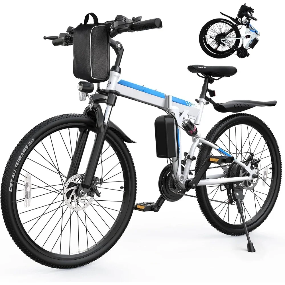 

Electric Bike Peak 750W Motor, Folding Electric Bike with 48V Removable Battery, Up To 20+MPH 50 Miles