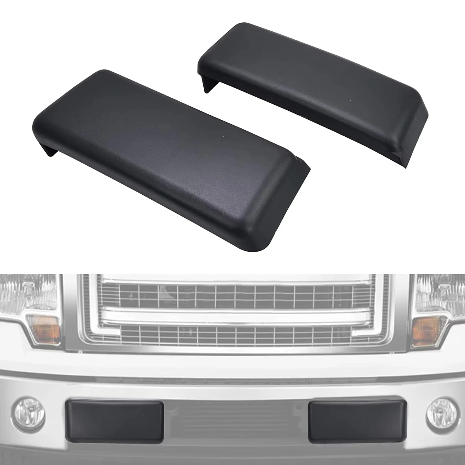 

Front Lower Bumper Hole Cover Bezel Lid Cap Guard Protective Pad,Anti Collision Cover, For Ford F-150 F150 2009-2014