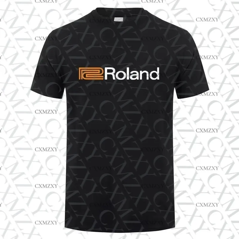 

2025 Men T Shirt Casual Roland Synthesizer Logo T-shirt Graphic Oversized Breathable Comfortable Streetwear S-3XL Cool Tee
