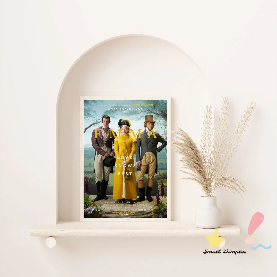 إيما الفيلم المشارك قماش الفن طباعة ديكور المنزل طلاء جدران (بدون إطار)