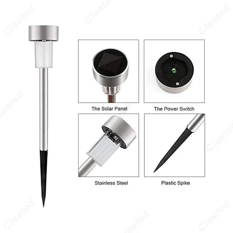 Creative LED Solar Lawn Lights Floor Mounted Lights Outdoor Waterproof Courtyard Garden Walkways Decorative Atmosphere Lighting