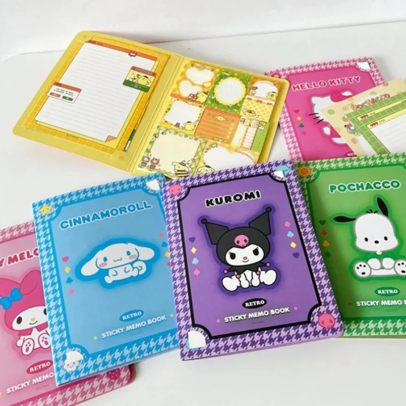 Kawaii Sanrio Hello Kitty Convenience Book Mymelody Kuromi Cinnamoroll Note Book Cute Paste Notepad Student Office Stationery