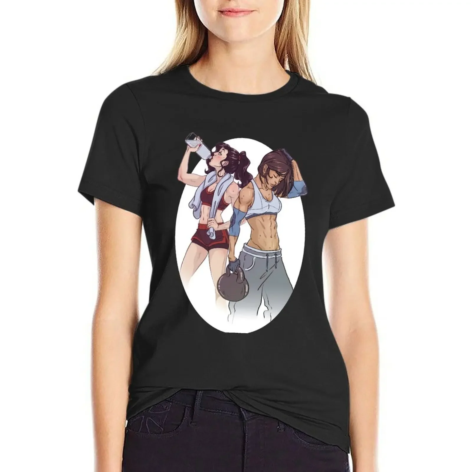 

Workout T-Shirt graphics Blouse customs summer top tight shirts for Women