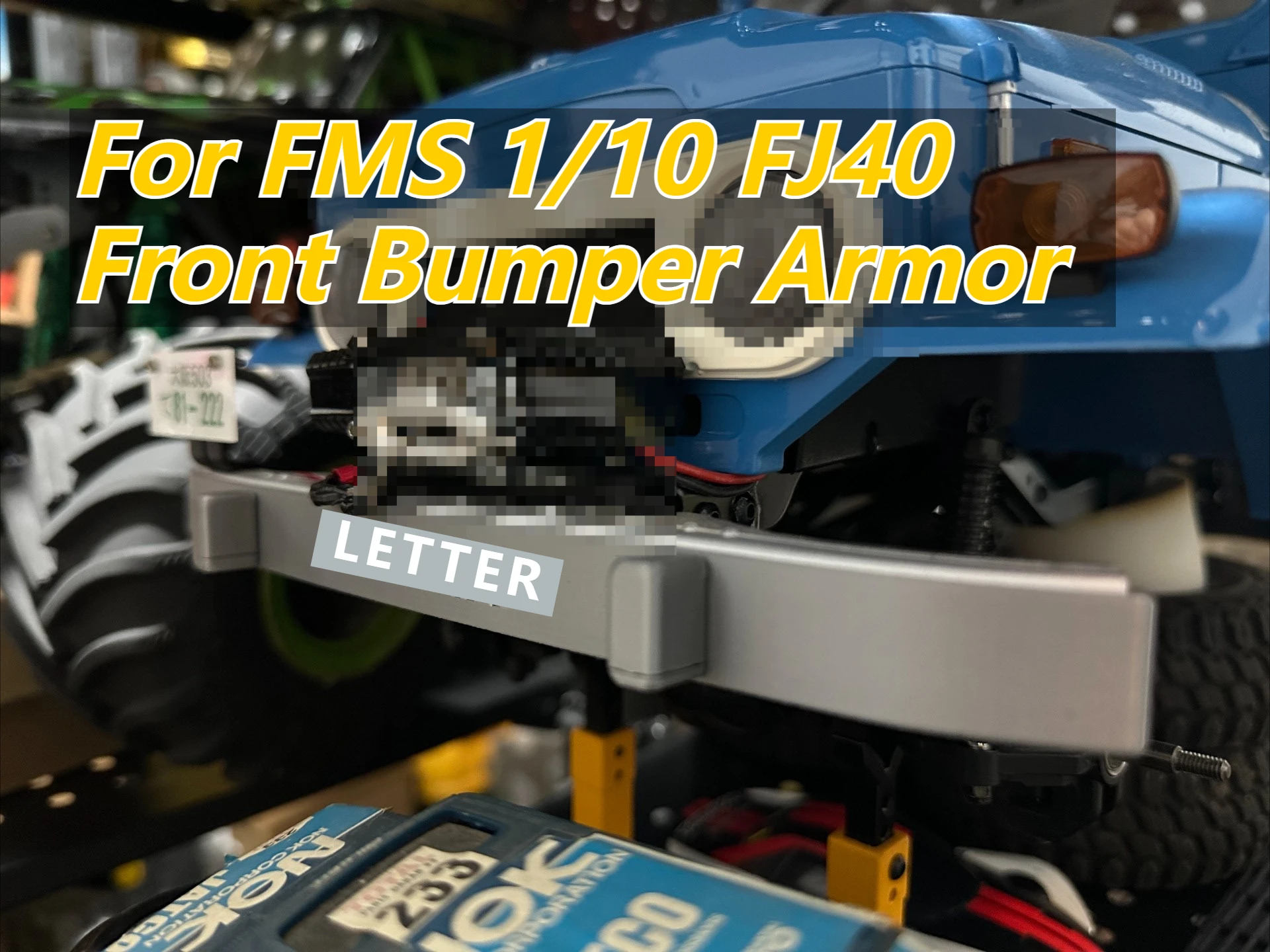 For FMS 1/10 FJ40 RC Crawler Front Bumper Armor Custom Protective Mod Part  Anti‑Collision DIY Upgrade Spare Accessories view 2