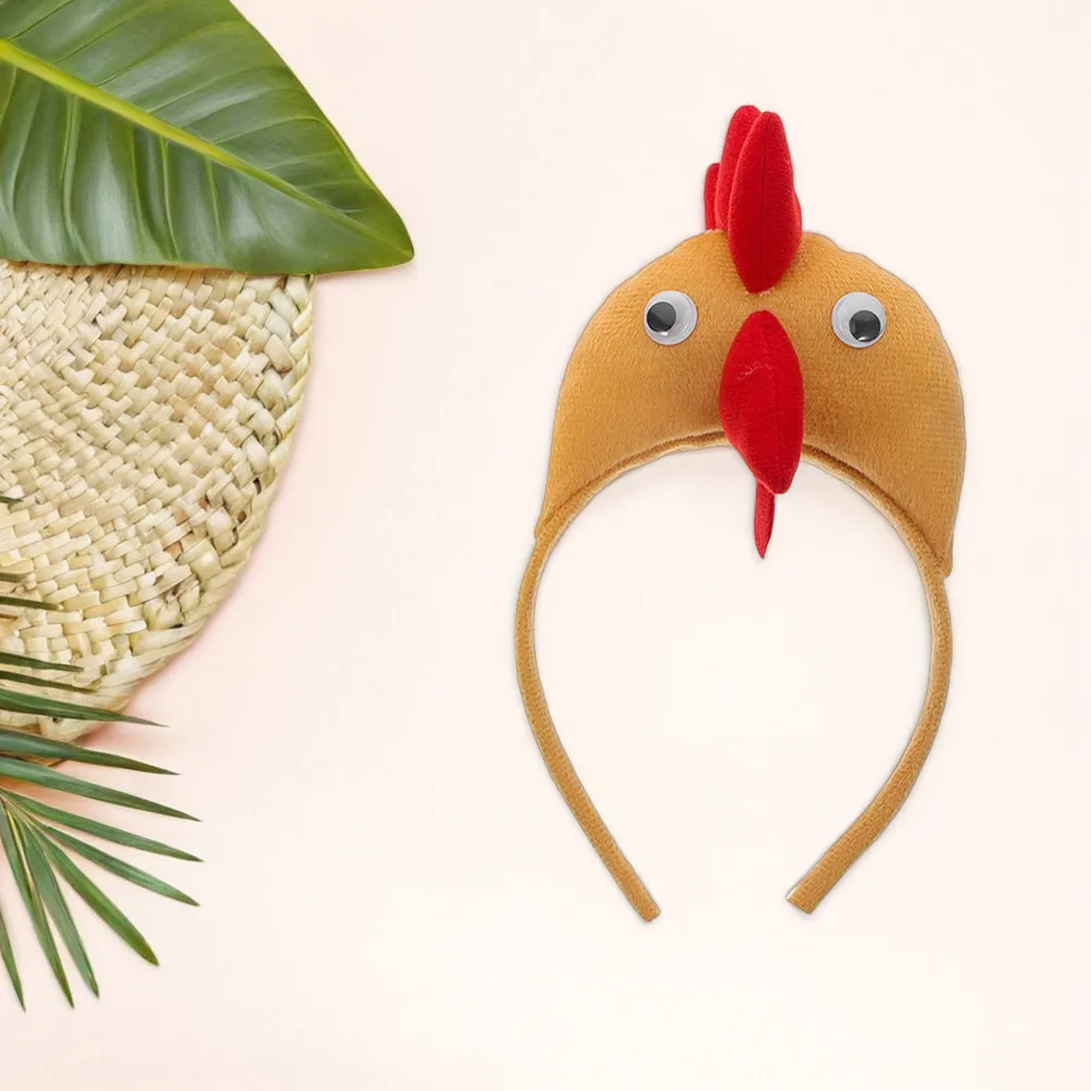 

5Pcs Party Headbands Chicken Hair Hoops Halloween Costume Animal Cosplay Props Comfortable Cute Headwear for Women Girls