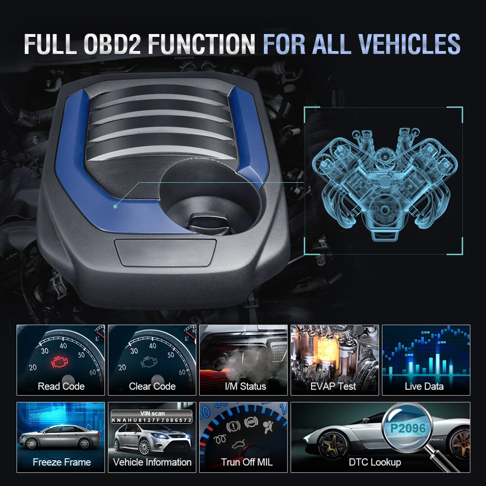 Picture 4: For Volvo Car Code Reader ABS Bleeding Injector Oil OBD2 Scanner ETC BMS EPB TPMS D.PF Reset Diagnostic Scan Tool