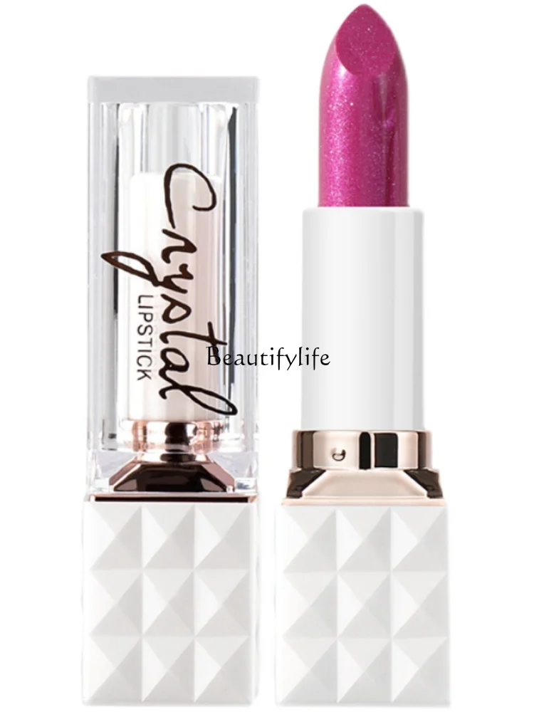 

Pearlescent Ribbon Thin and Glittering Lipstick White Does Not Fade No Stain on Cup Lip Balm