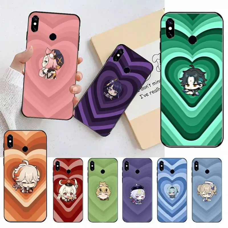 Heart genshin impact cartoon game Phone Case For Xiaomi redmi note 12 11 10 7 8 9 4G 5G T S i ultra poco X3 pro