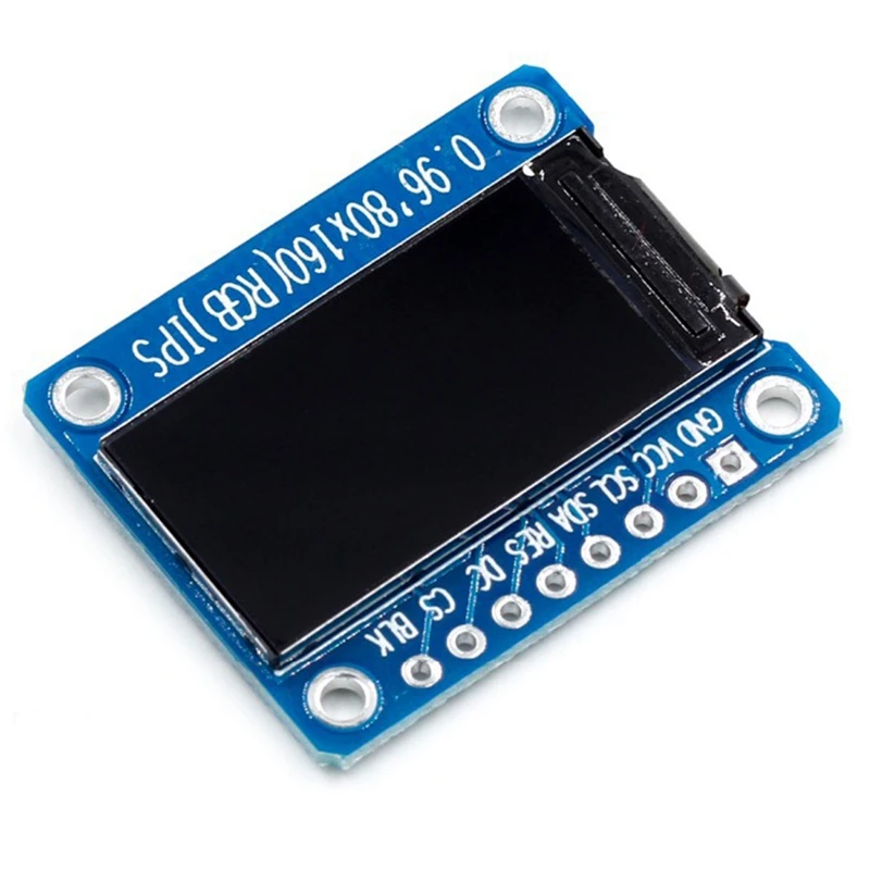 IPS RGB Display 0.96 Inch 7P SPI HD 65K Full Color LCD Module ST7735 Drive IC 80X160 (Not OLED)