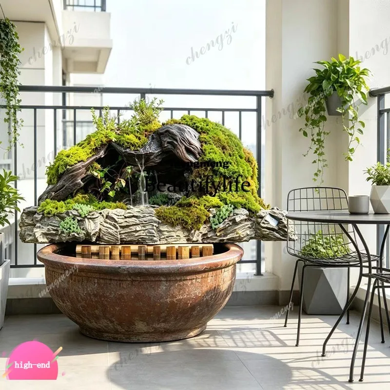 R134 Rockery water and land tank ancient method of fish farming landscape stone hotel clubhouse garden balcony courtyard ornamen