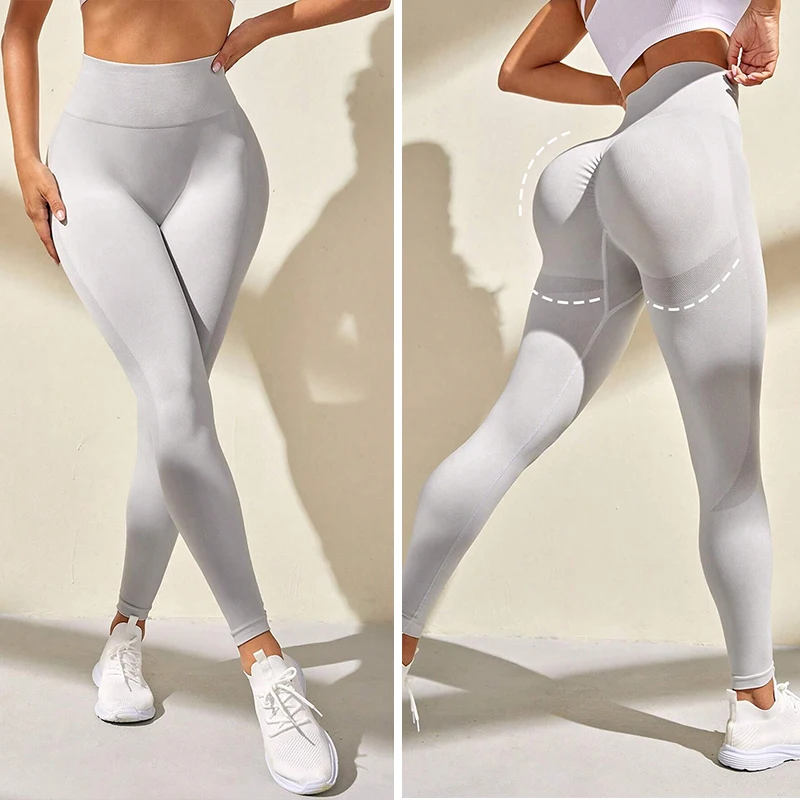 

Бесшовные укороченные леггинсы для йоги с высокой талией, дизайн с эффектом подтяжки ягодиц, укороченные фитнес-брюки для тренировок