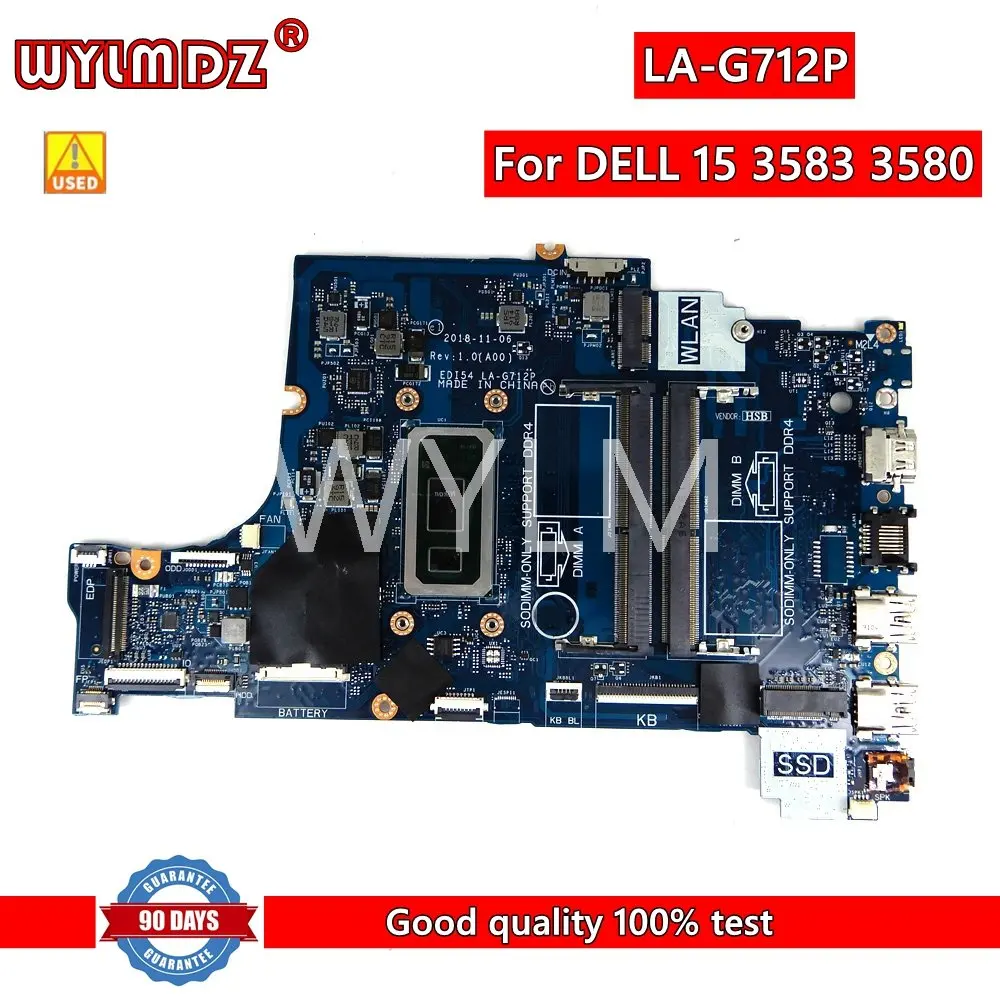 EDI54 LA-G712P  Mainboard For Dell Inspiron 3580 3588 3780 Laptop Motherboard CN-0VFMW4 VFMW4 100% Test Working