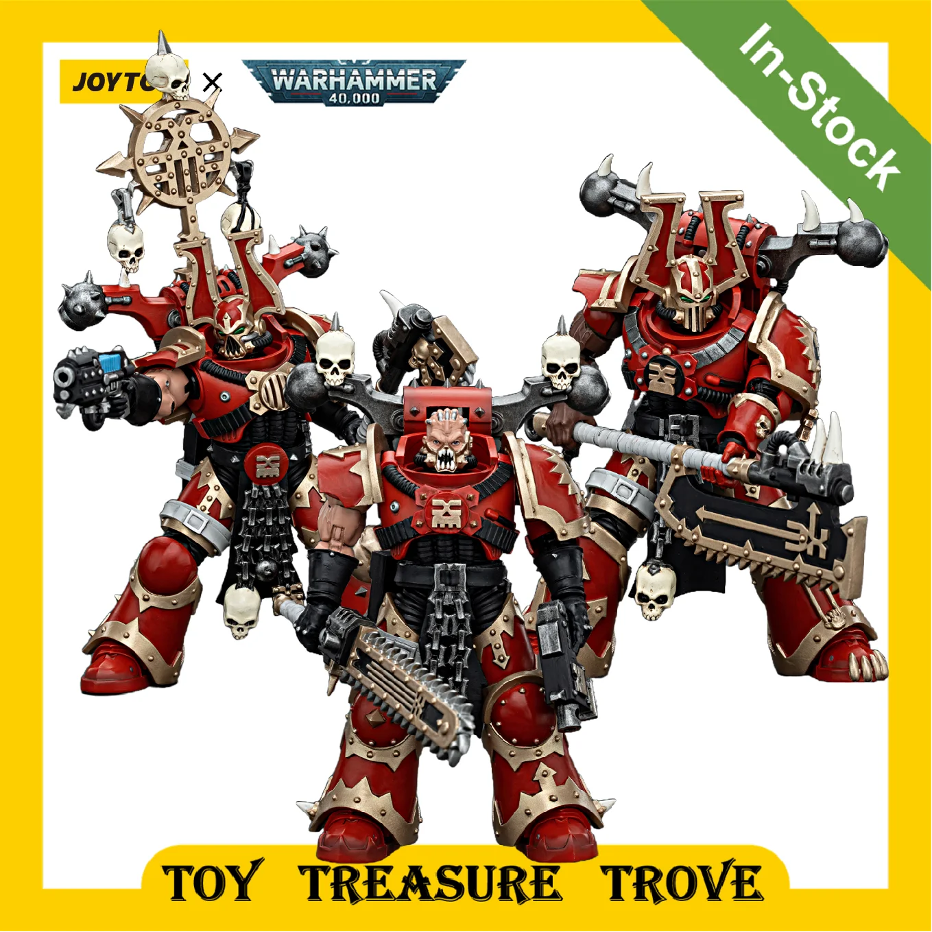 

[IN STOCK] JOYTOY Warhammer 40k 1/18 Action Figures World Eaters Khorne Berzerker Collection Figures