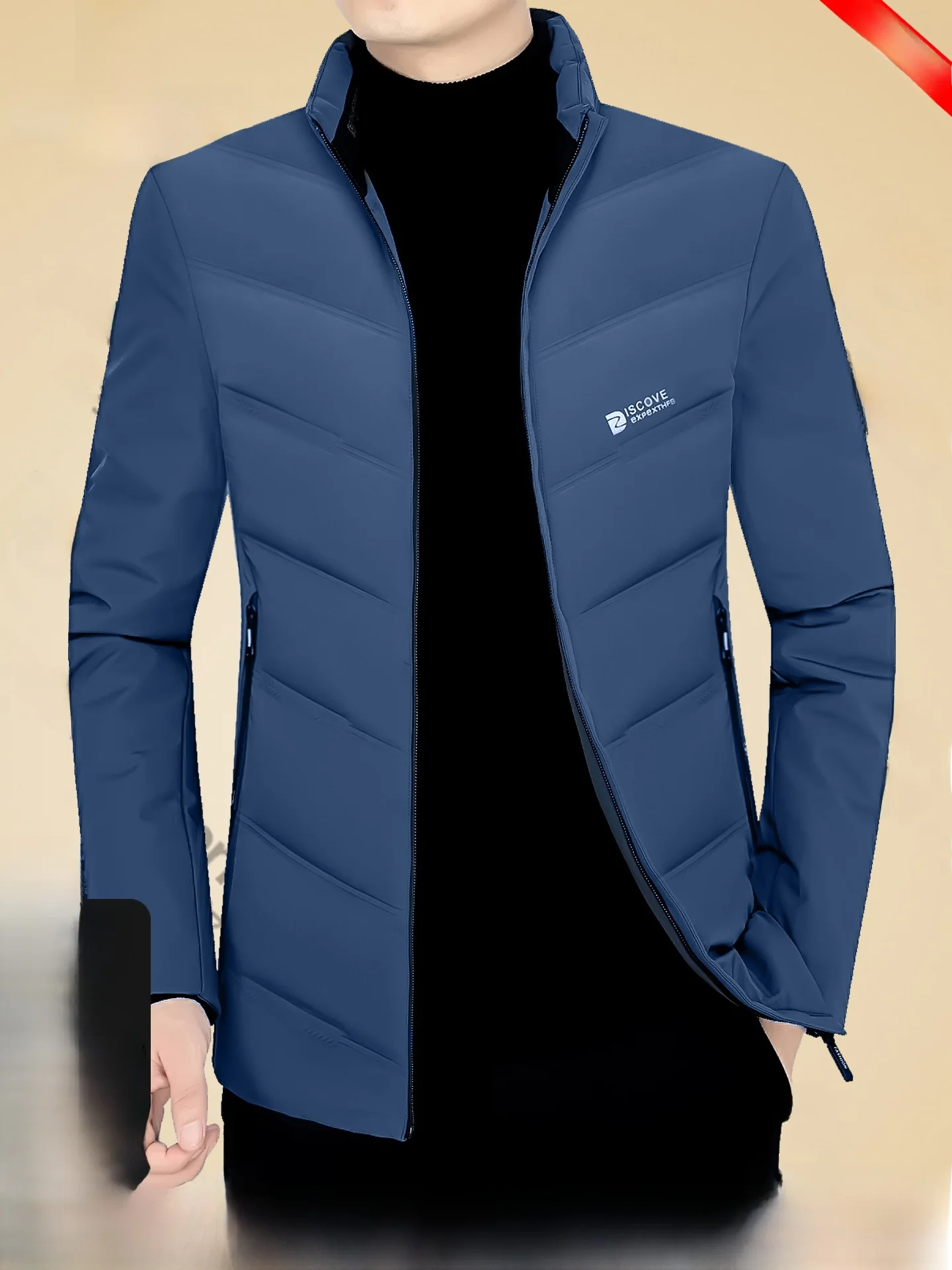 

Pierre Cardin Men's down Jaet Autumn Winter Lightweight Du down Stand Collar Faionable Warm Dad Coat Urban Casual Sle