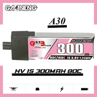 ​​GNB 300mAh HV 1S LiPo: 80C-160C Burst  A30 Plug for 75mm Whoops - Emax Tinyhawk S/NanoHawk/EZ Pilot Pro​