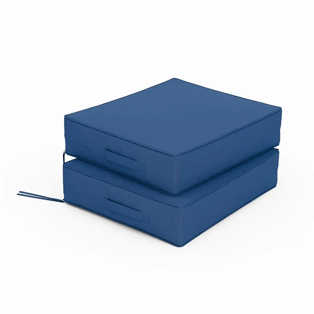 

Patio Chair Cushions 18.5 X 16 X 4 H Waterproof Outdoor Seat Cushions For Patio Furniture, Outdoor Sofa Couch Pads With Ties &