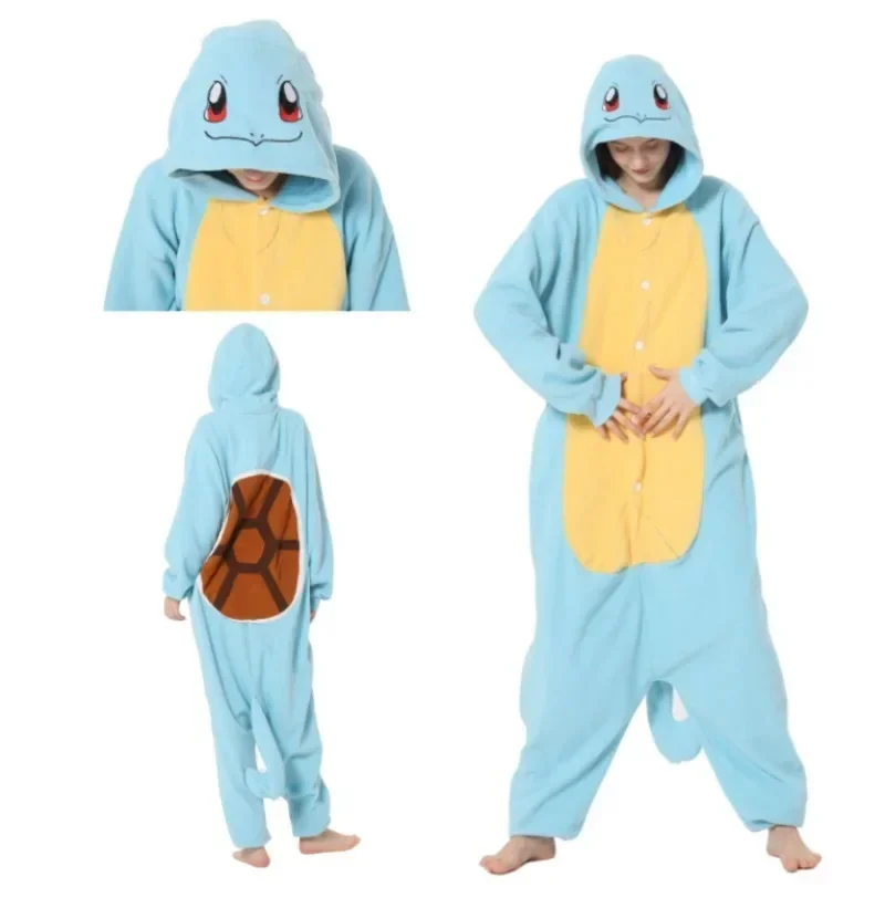 Pokemon Jumpsuit Gengar Doll Clothing for Adult Child Pikachu Performer Costume Squirtle Anime Figure Pajamas Eevee Cosplay Gift