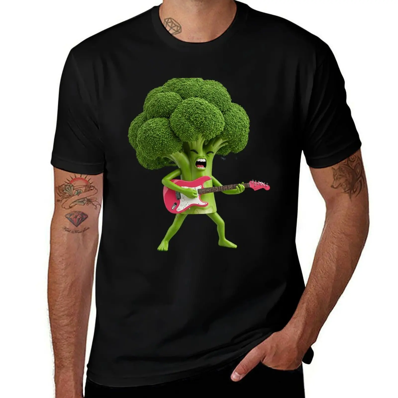 

Funny brocckaly playing guitar T-Shirt rapper graphic tees graphic shirts oversized graphic tee men t shirts