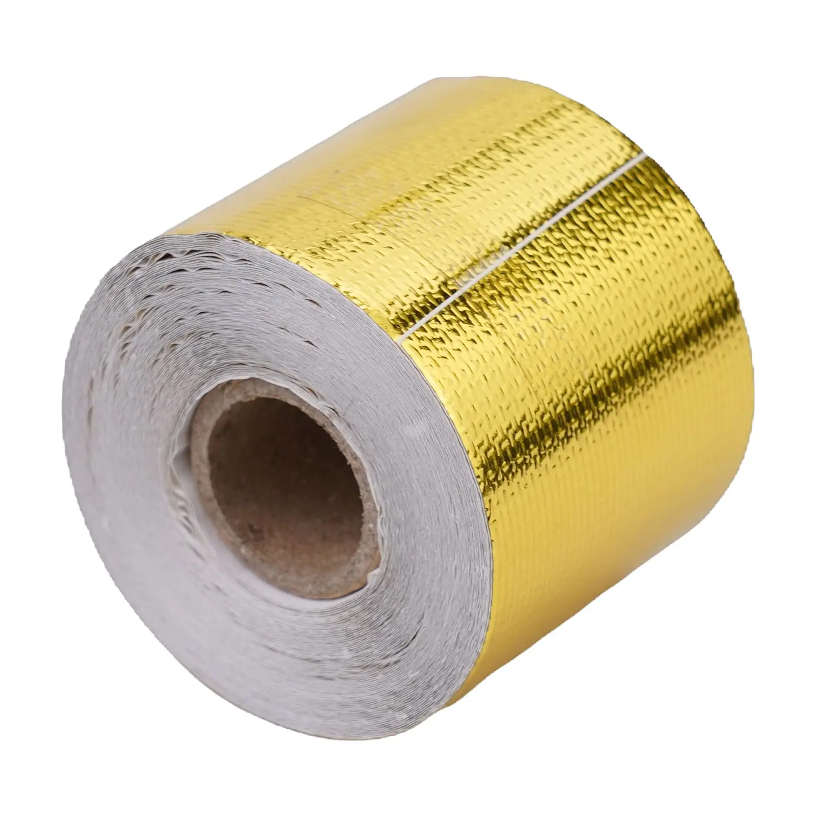 Golden Aluminum Foil Backing Tape Golden Aluminum Foil Tape High Temperature Reflective Car Intake Pipe 50mm*10m