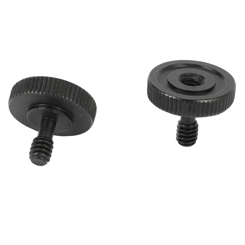 Thumb Screw Camera Quick Release 1/4 inch Thumbscrew L Bracket Screw Mount Adapter Bottom 1/4 inch-20 Female Thread (Pack of 2)