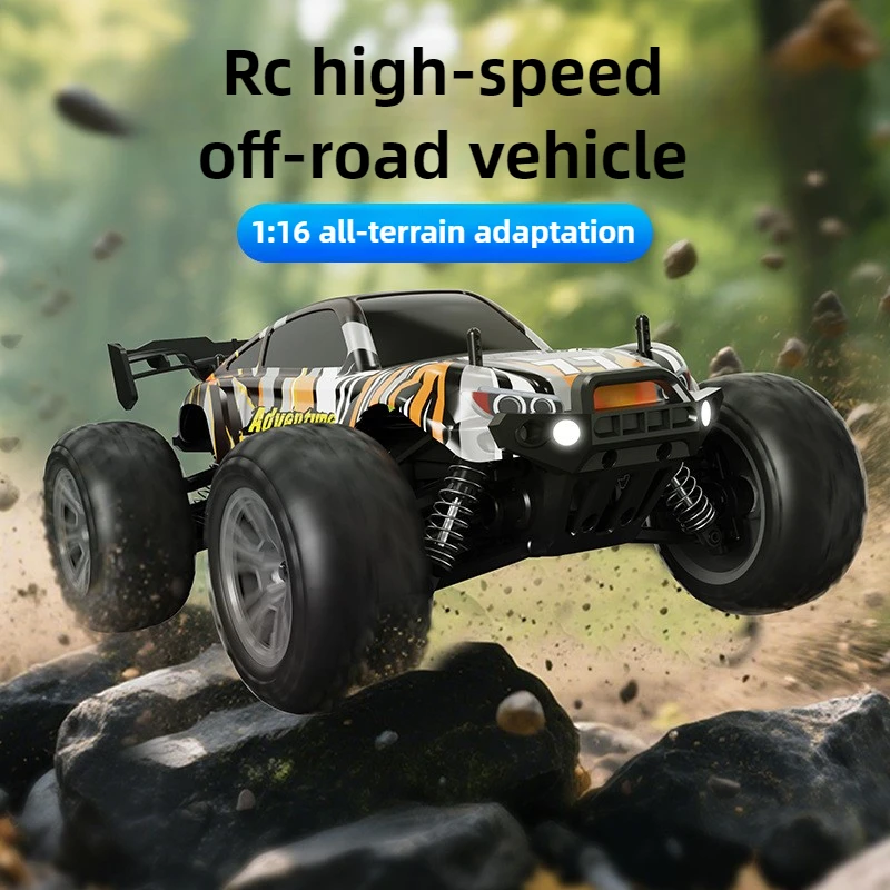 かわいいおもちゃの車 面白いギフト-1:16 高速4WD RCトラック、オフロードRCカー、リモコンカー、モンスタートラック、子供向けおもちゃ