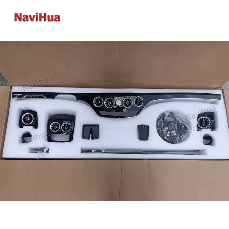 Navihua Car Atmosphere Light Turbo Air Vent Outlet Interior Ambient Light for Mercedes Benz S Series W221 Upgraded to W222