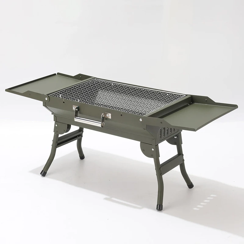 

C071 Portable BBQ Stainless Steel Folding Barbeque Grill Outdoor Charcoal