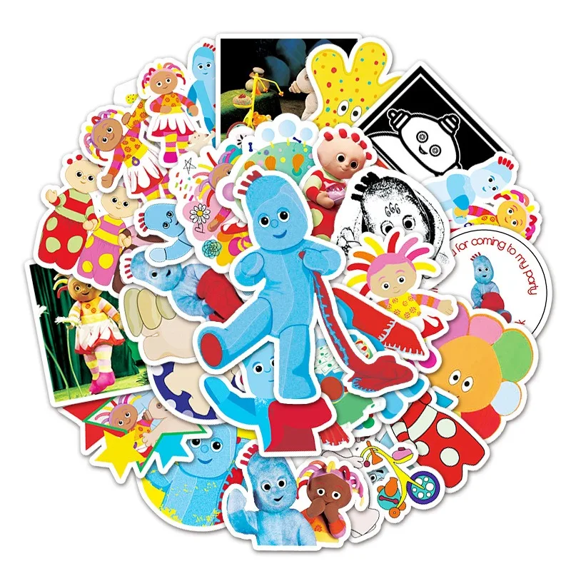 50 ชิ้นการ์ตูนบุคลิกภาพใน Night Garden Creative Graffiti สติกเกอร์ตกแต่ง