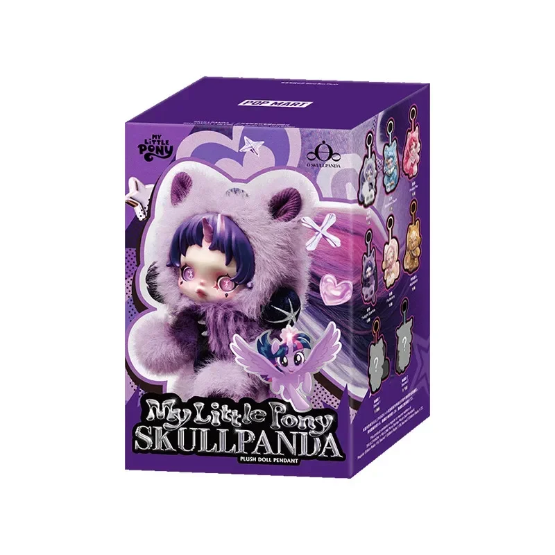 POP MART SKULLPANDA x My Little Pony Serie Plüschpuppen-Anhänger Mystery Box Original Blind Box Überraschungsspielzeug Taschenanhänger Figuren