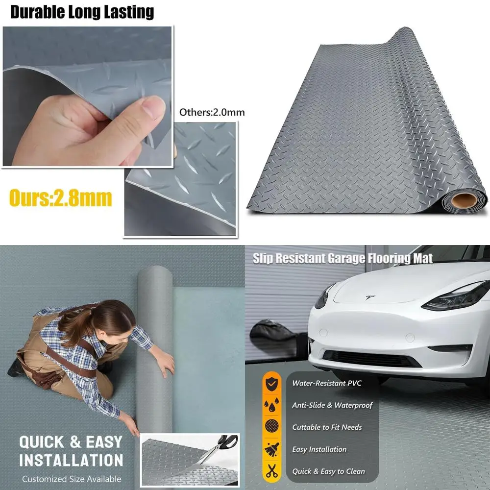 Thick Pvc Garage Fl…