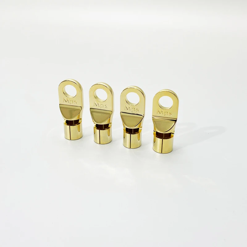 Mps Lion-2/4/6 HiFi 플러그 자동차 오디오 배터리 전원 케이블, 10μ 금도금 자동차 배터리 DC 단자 블록 와이어링 단자