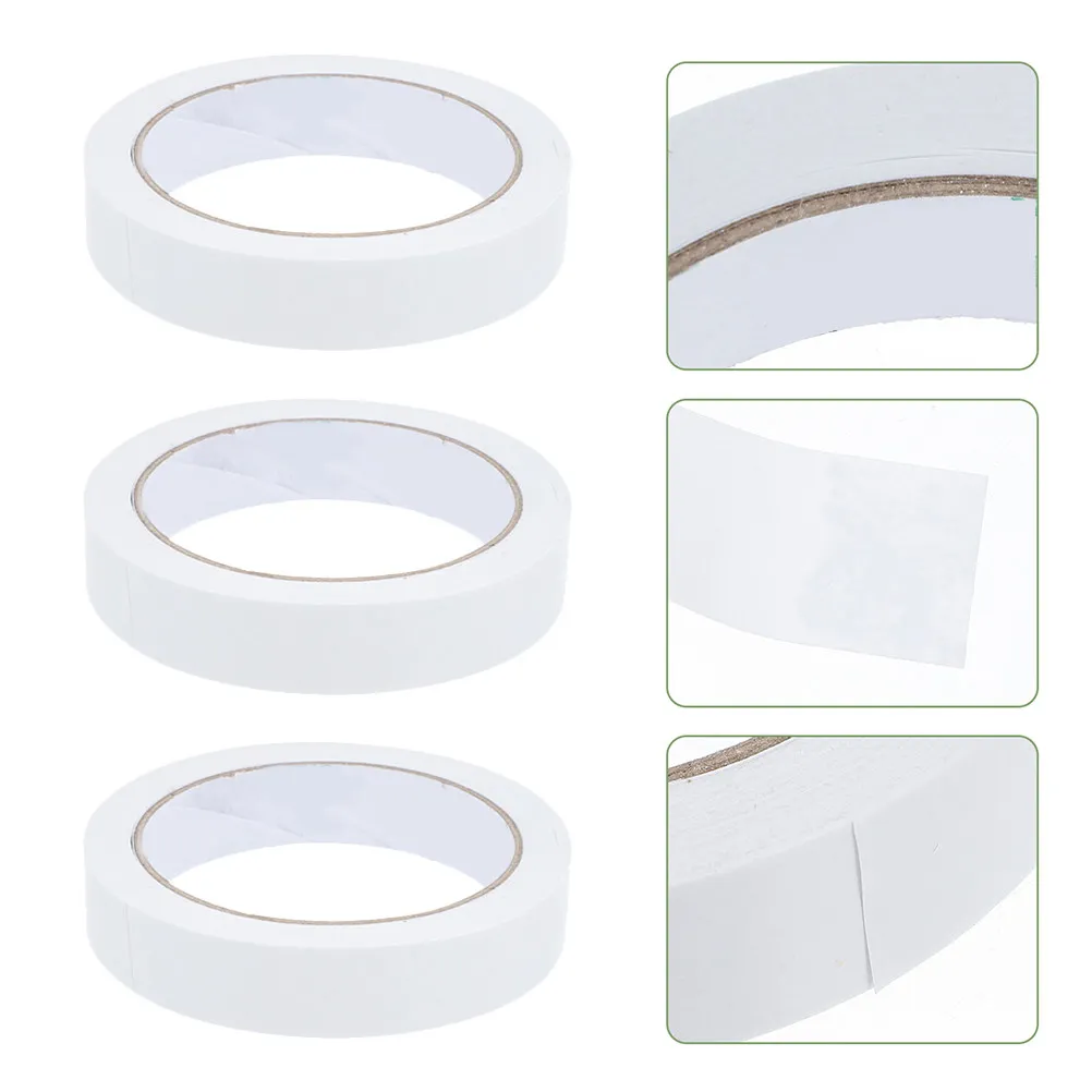 

5 шт. белой крафт-бумажной ленты с сильным клеем, водонепроницаемой, устойчивой к разрывам, упаковочной лентой для коробок, поделок, канцелярских товаров