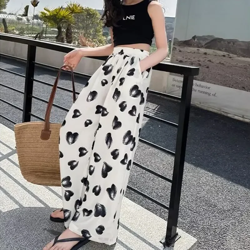 

Big Children's Fashionable Casual Pants, Thin Wide-leg Trousers Girls' Summer New Spring And Summer Clothing