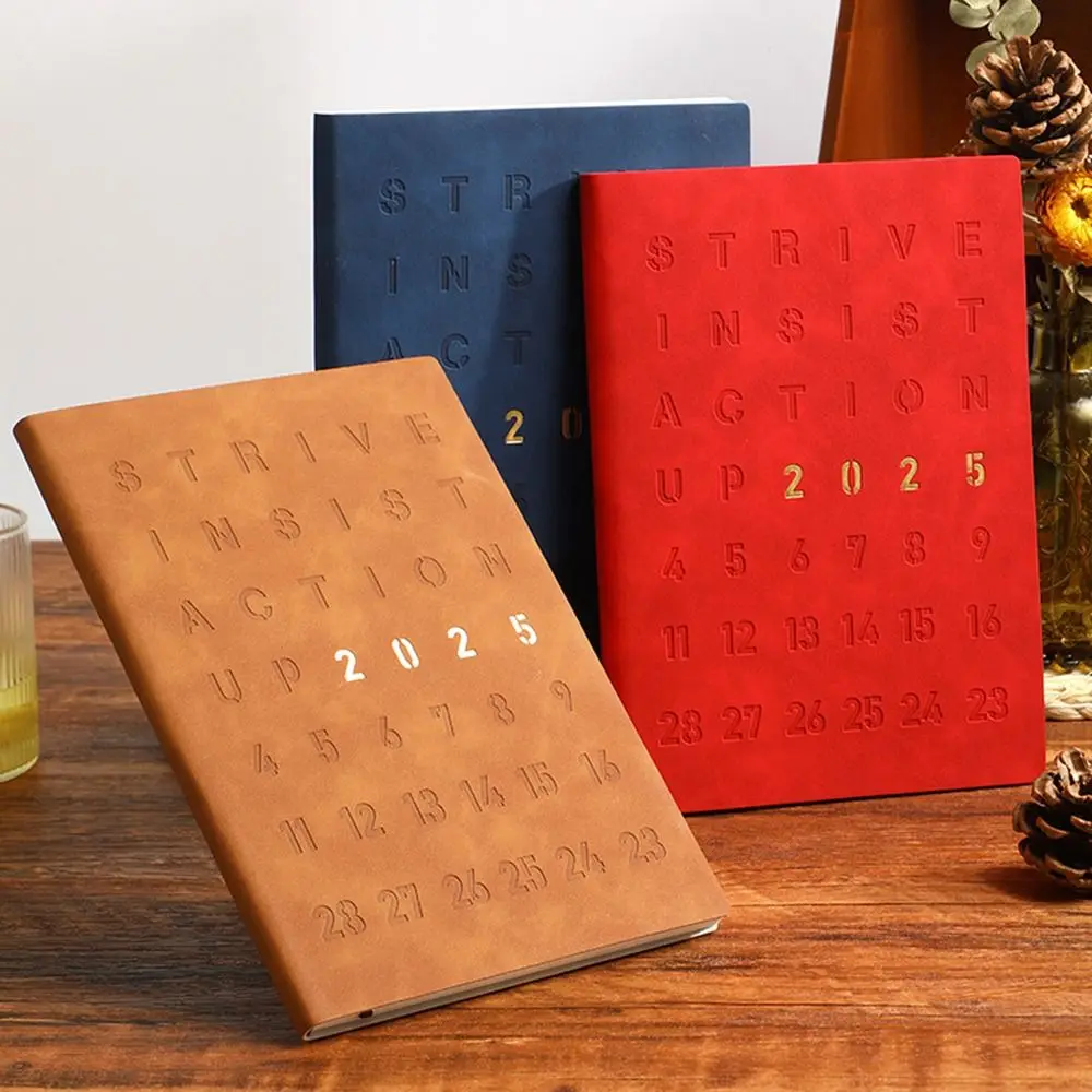 English A5 Agenda Notebook To Do List Taking Notes 365 Days Notepad Time Organizer Diary Notepad 2025 Schedule Planner Notepad