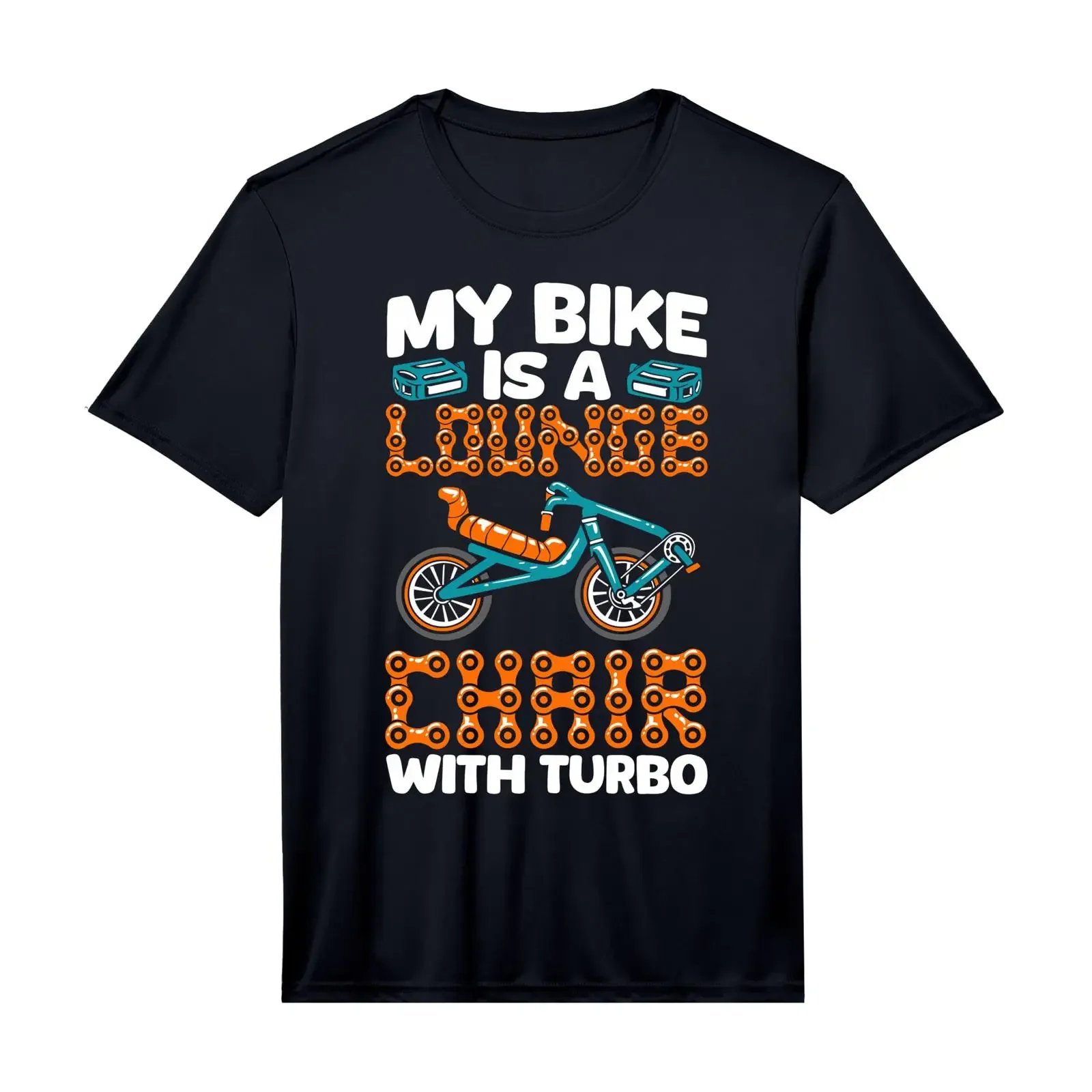 Mens Recumbent Trike Bike Lounge Chair Turbo Cycling Bicycle Performance T Shirt vintage Washed Unisex Stylish streetwear