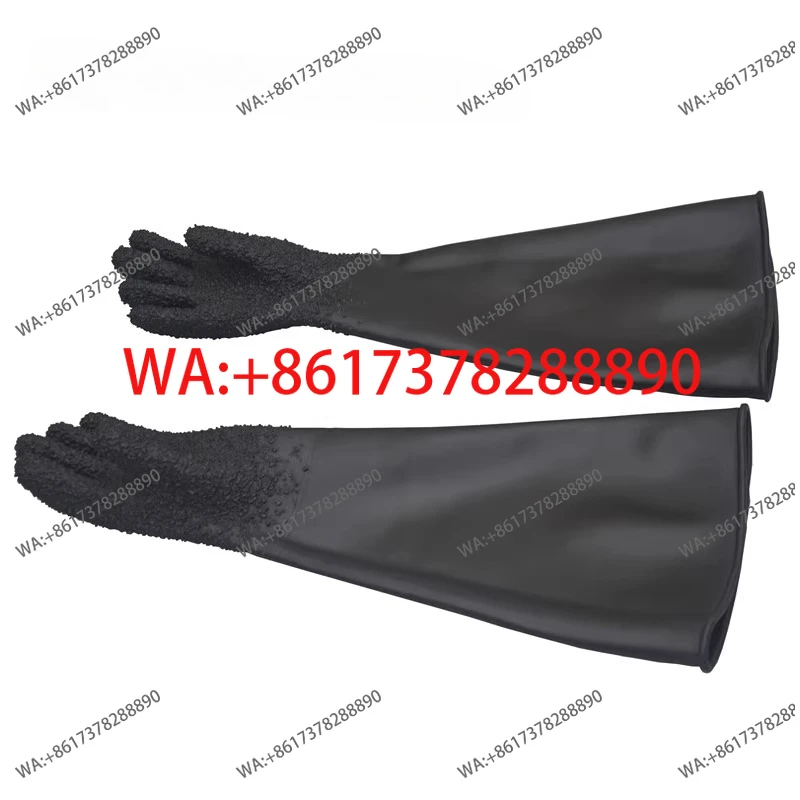 

Перчатки для пескоструйной обработки Специальные резиновые перчатки для пескоструйной машины Утолщенные и долговечные руки Интегрированные крупные частицы