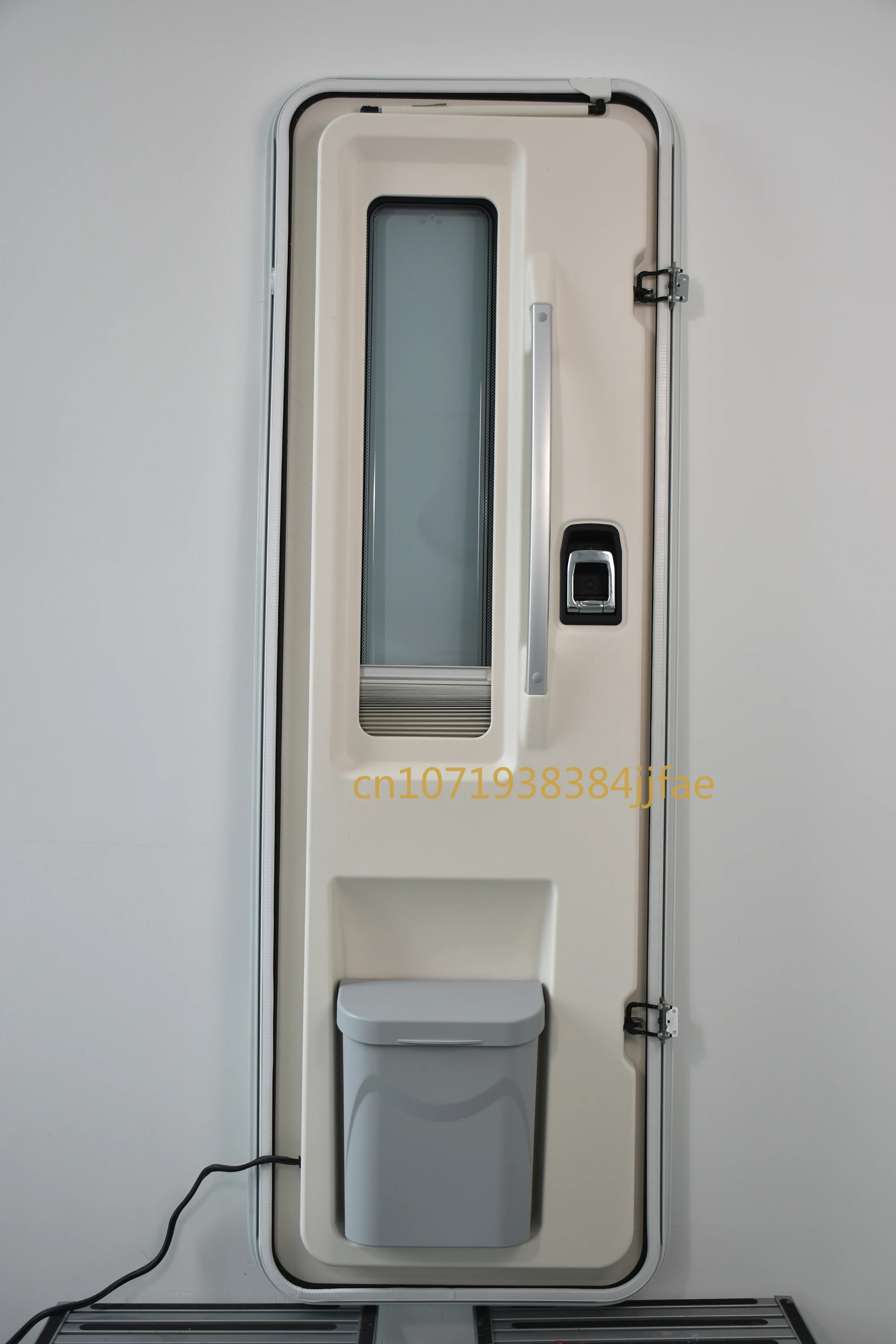 Puerta de entrada automática de aleación de aluminio, puerta de pasajero de estilo europeo para autocaravana