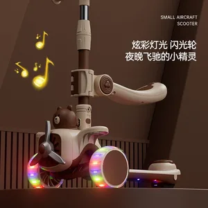 Folding Micro kick scooter for children, baby kickboard, 3 adjustable heights, 3 wheels, boy and girl, ages 2-6, 3 in 1 6 Main Sales Children's Scooter - №4