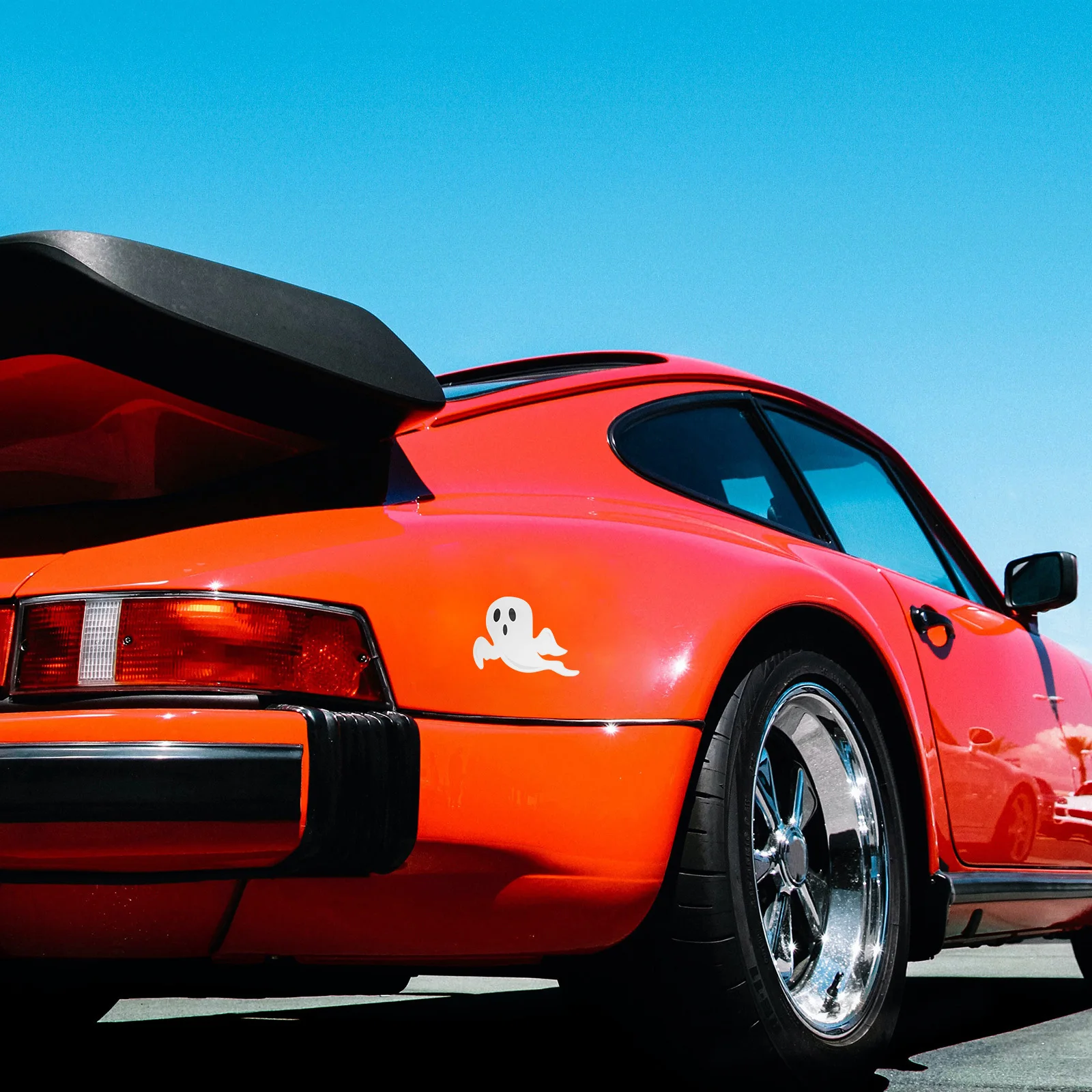 

4pcs Car Window Stickers Halloween Ghost Decals Spooky Vehicle Decorations For Halloween Party Car Stickers Decals