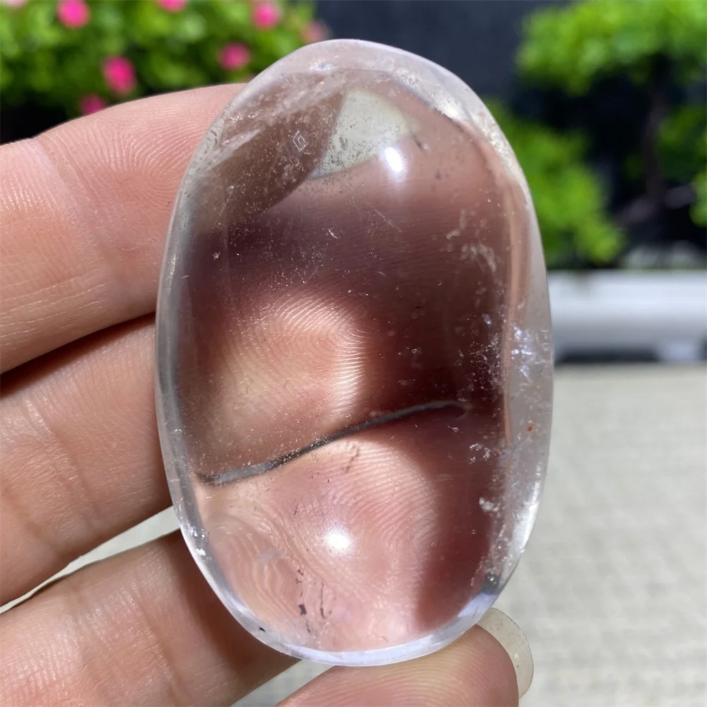 Natural Mineral Gem White Crystal Large Particle Polished Original Stone Hand Play Spiritual Meditation Gift Home Decoration