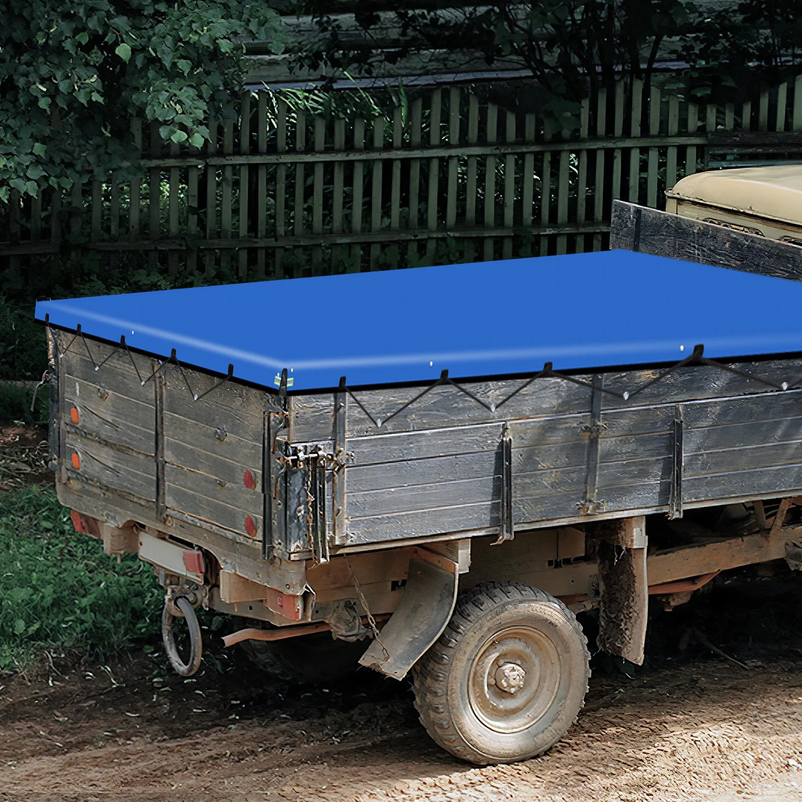 

Heavy Duty Truck Bed Tarp Cover Uv Resistant Foldable Oxford Fabric for Pickup and Dump Cart Truck Cover Trailer Covers