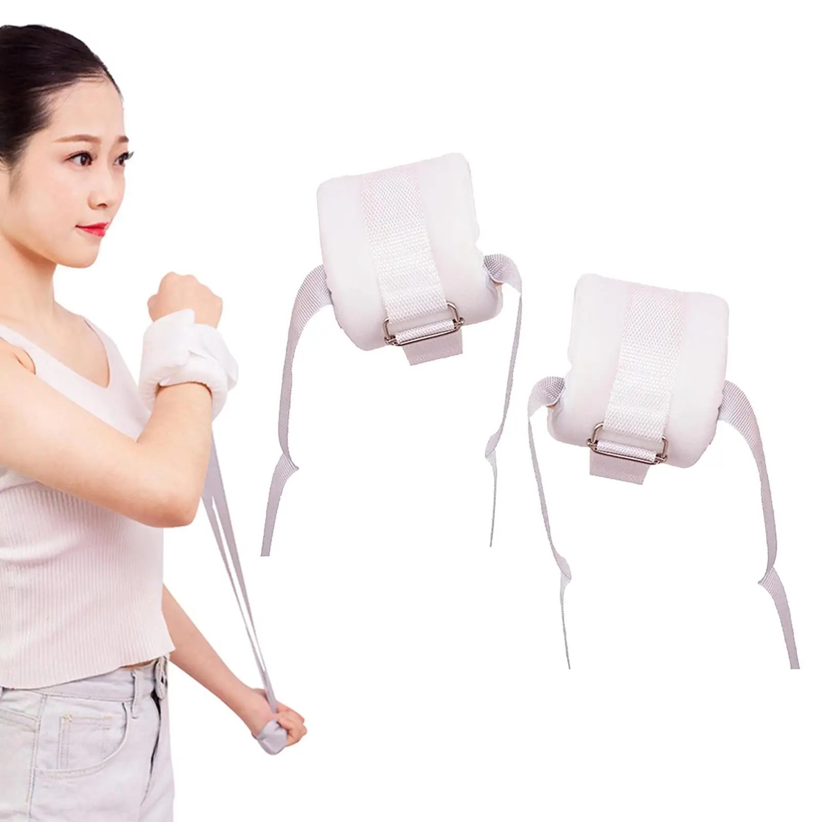 2 Pieces Wrist Ankle Restraint Fixation Belt Dementia Products for Prevent Hand Infection