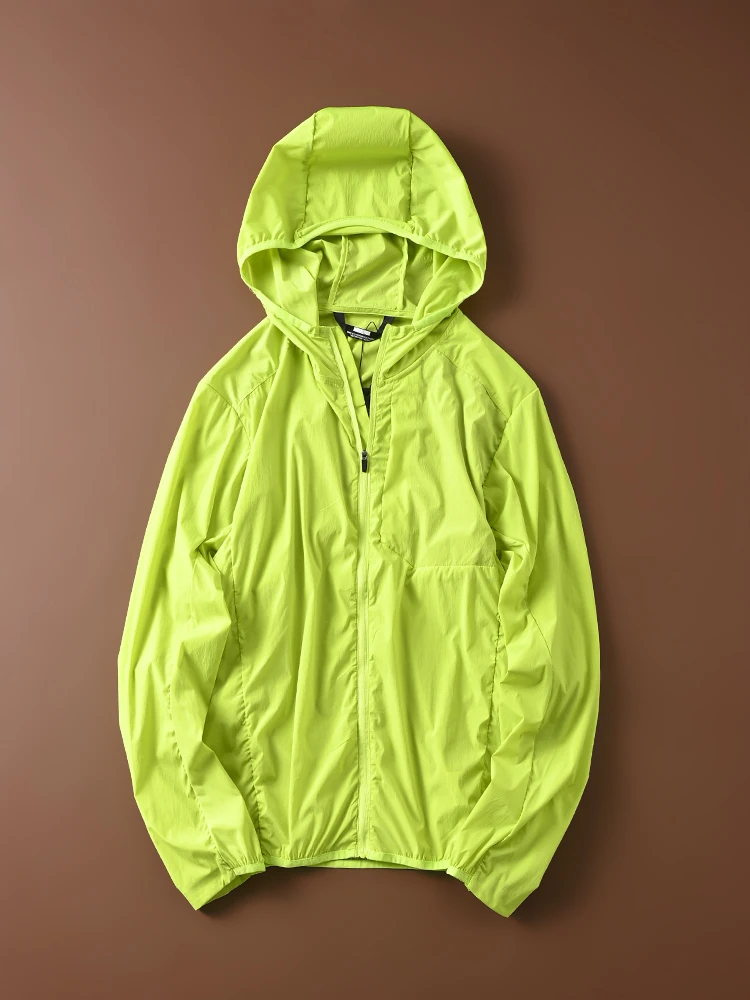 

Lightweight Waterproof Men's Casual Hooded Jacket Elastic Skin Clothes Spring Summer Thin Model Versatile Outdoor Coat
