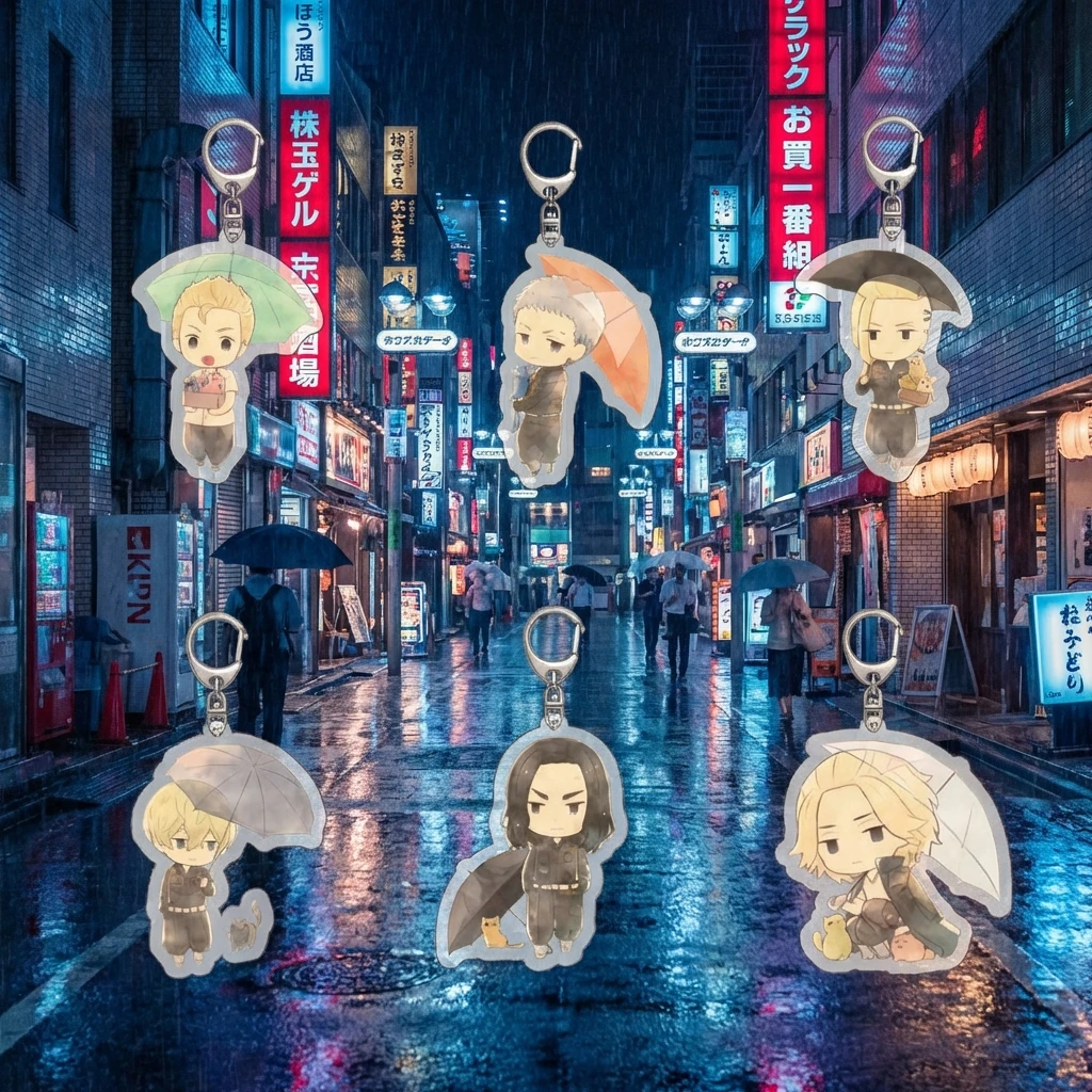 

Акриловый брелок Tokyo Revengers: аниме-мерч, сувенир, подарок. Подвеска с Майки Сано и Такемичи Ханагаки. Аксессуары для фанатов.