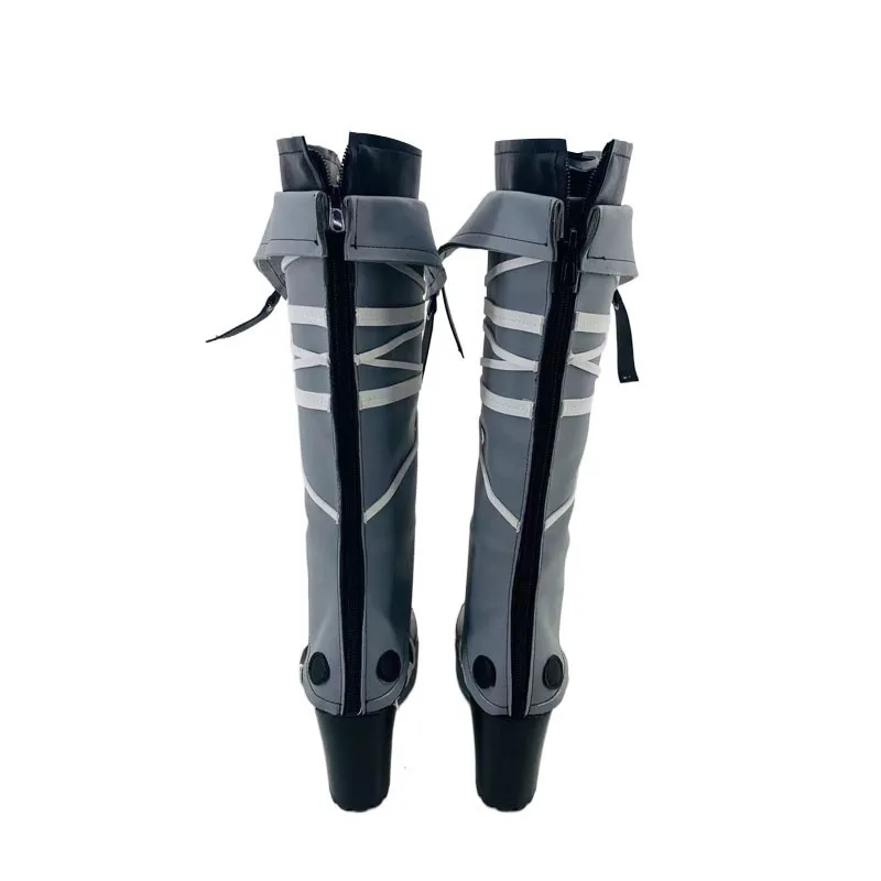 Women Red High Heel Boots Cat Girl Cosplay Shoes Anime Costume Footwear Sexy Agent Style Party Performance Halloween