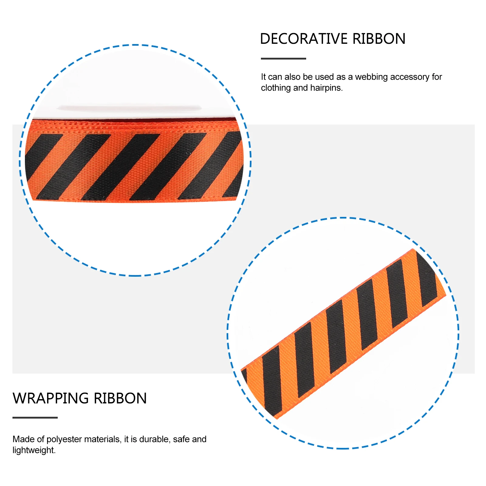 

1pc Halloween Polyester Ribbon Decoration Wrapping Ribbon For Gift Party Crafts Diy With Bright Color Creative Pattern